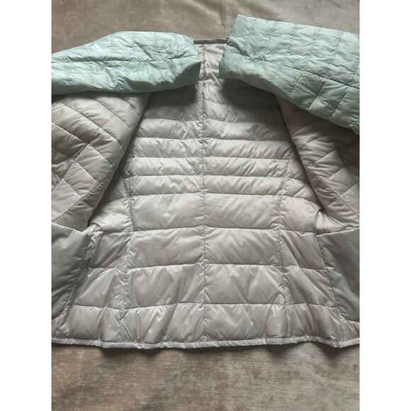 Hugo Boss woman Packable Lightweight Puffer down Jacket sage green gray white xs - Picture 15 of 16